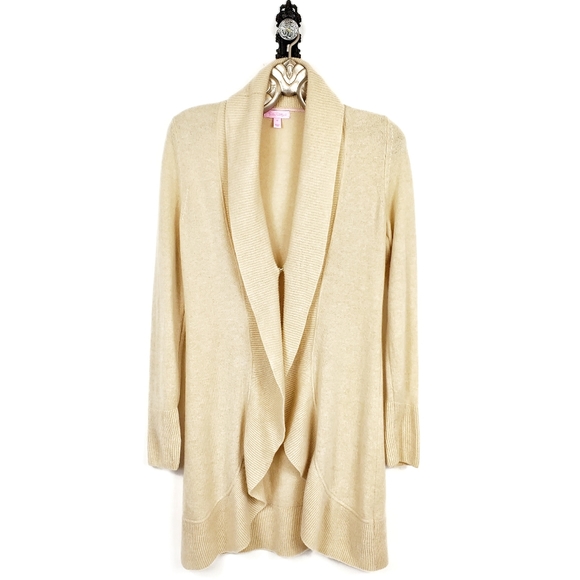 LILLY PULITZER Cashmere Lindsay Ruffle Cardigan M - Picture 3 of 8